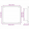 Lustro łazienkowe LED Z lustrem Stare drewno 40 x 37 x 8.5 cm