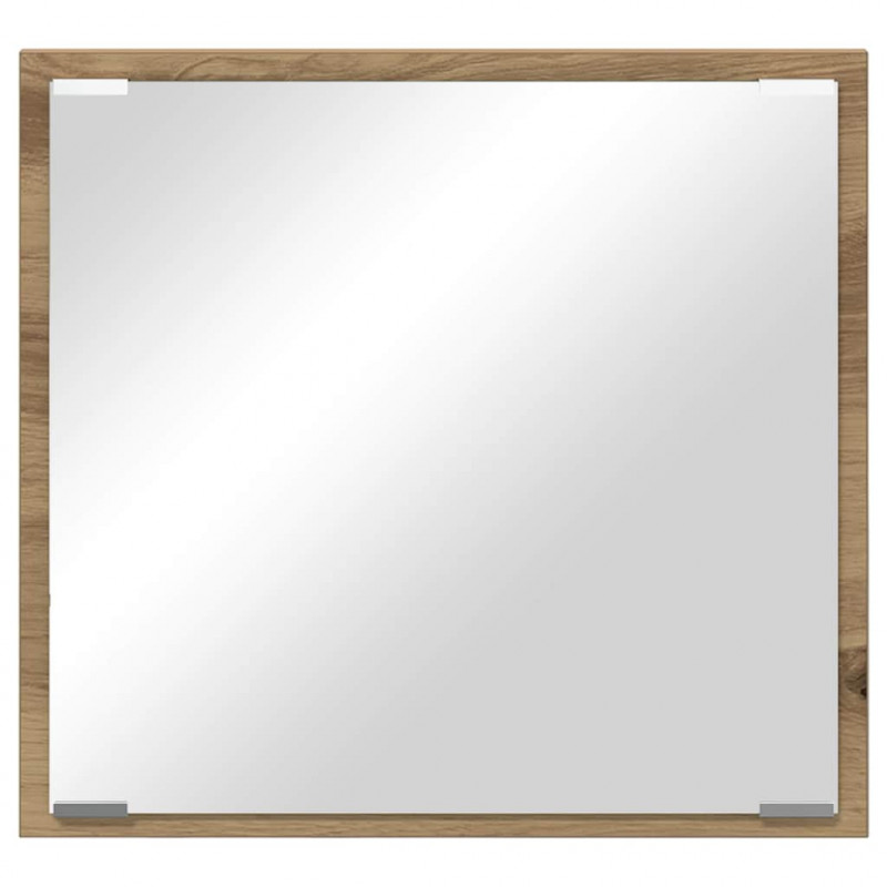 Lustro łazienkowe LED Dąb rzemieślniczy 40 x 37 x 8.5 cm