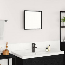Lustro łazienkowe LED Z lustrem Czarny Dąb 40 x 37 x 8.5 cm