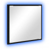 Lustro łazienkowe LED Z lustrem Czarny Dąb 40 x 37 x 8.5 cm