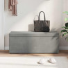 Halka Jasnoszary 101 x 41 x 40 cm Welur i drewno inżynieryjne