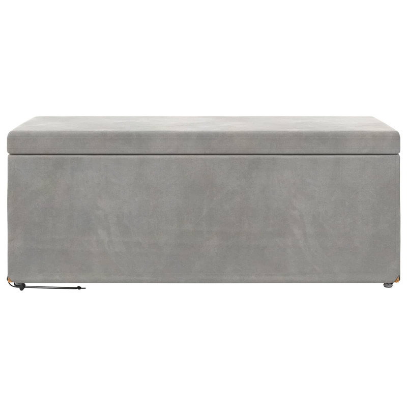 Halka Jasnoszary 101 x 41 x 40 cm Welur i drewno inżynieryjne