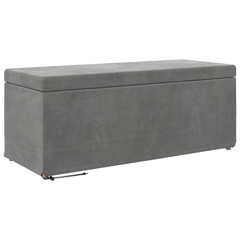 Halka Ciemnoszary 101 x 41 x 40 cm Welur i drewno inżynieryjne