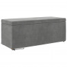 Halka Ciemnoszary 101 x 41 x 40 cm Welur i drewno inżynieryjne