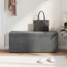Halka Ciemnoszary 101 x 41 x 40 cm Welur i drewno inżynieryjne