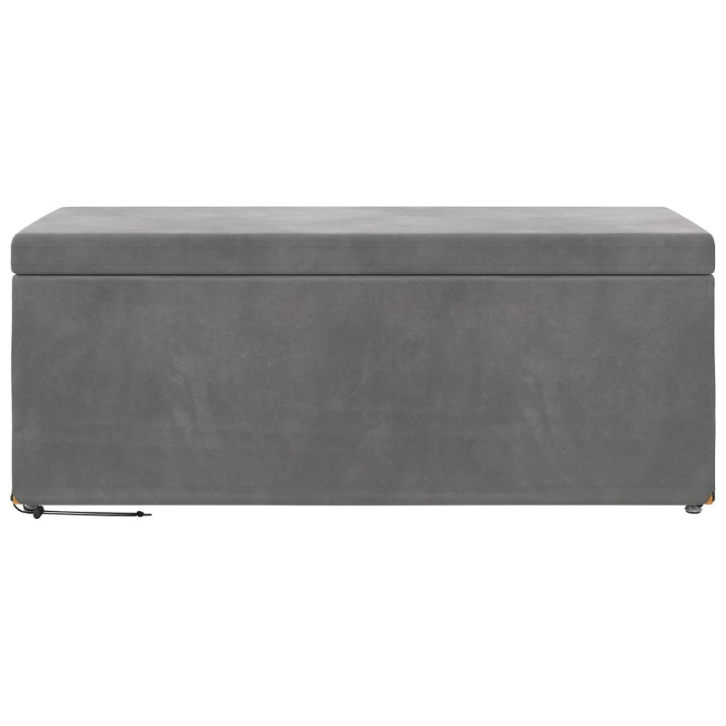 Halka Ciemnoszary 101 x 41 x 40 cm Welur i drewno inżynieryjne