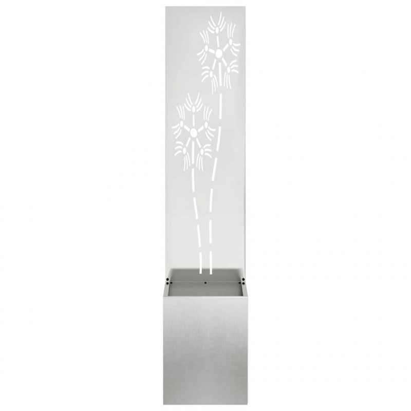 Ekran zapewniający prywatność w ogrodzie Srebrny 32 x 140 cm