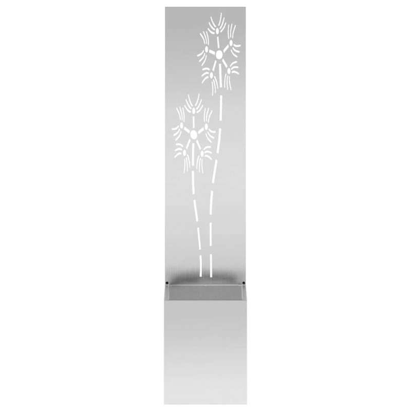 Ekran zapewniający prywatność w ogrodzie Srebrny 32 x 140 cm
