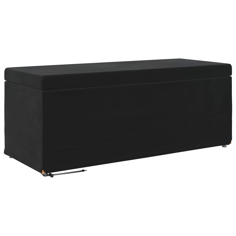 Halka Czarny 101 x 41 x 40 cm Welur i drewno inżynieryjne