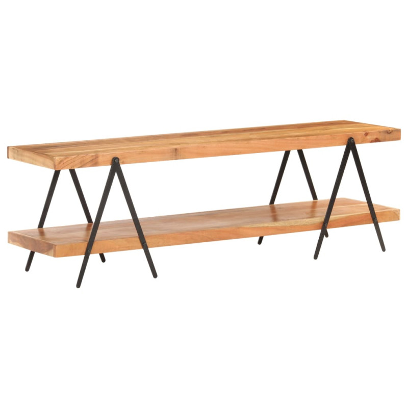 Szafka pod TV, 160 x 40 x 50 cm, lite drewno akacjowe