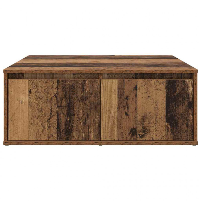Stolik kawowy z szufladą Stare drewno 80 x 80 x 31 cm