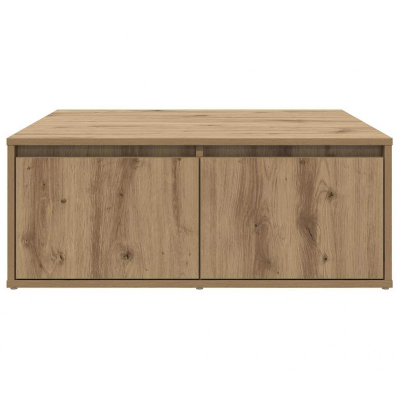 Stolik kawowy z szufladą dąb artisan 80 x 80 x 31 cm