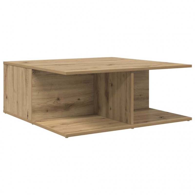 Stolik kawowy z szufladą dąb artisan 80 x 80 x 31 cm