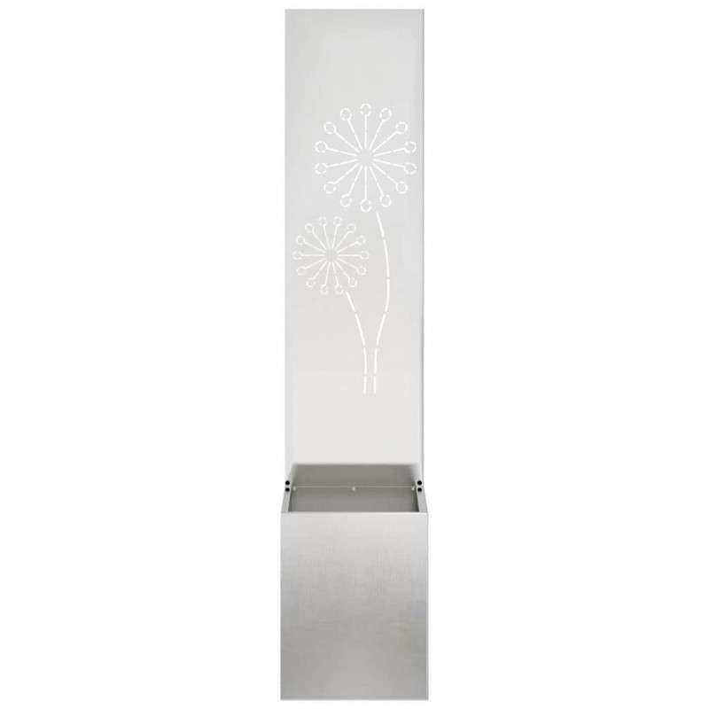 Ekran zapewniający prywatność w ogrodzie Srebrny 32 x 140 cm