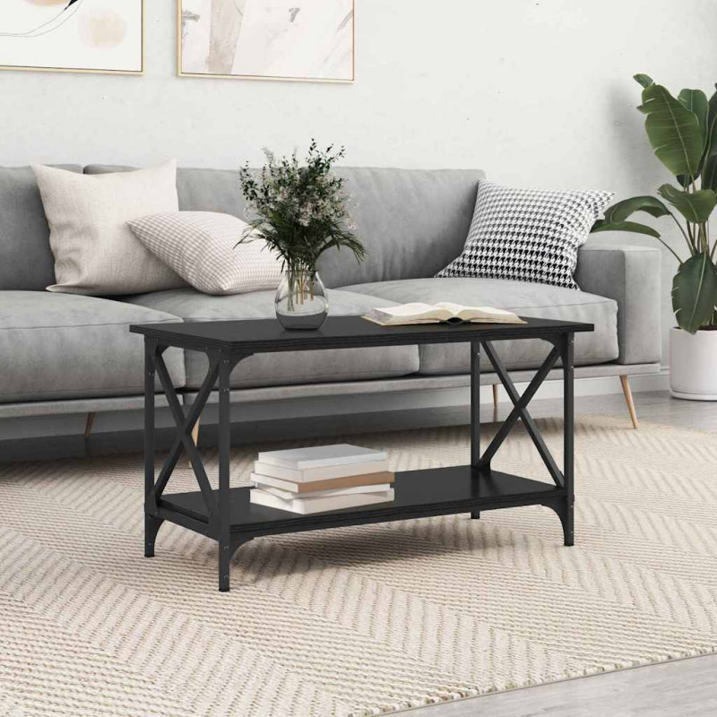 Stolik kawowy Czarny dąb 80 x 45 x 45.5 cm