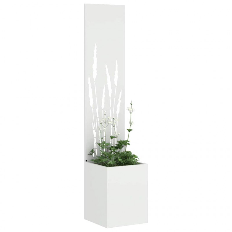 Ekran zapewniający prywatność w ogrodzie Biały 32 x 140 cm