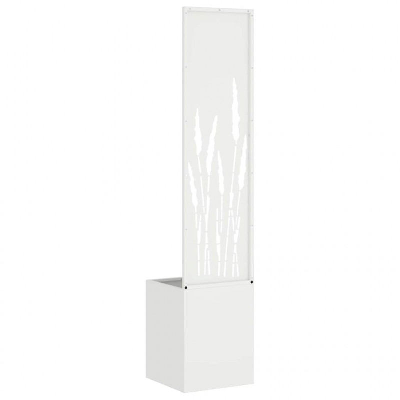 Ekran zapewniający prywatność w ogrodzie Biały 32 x 140 cm