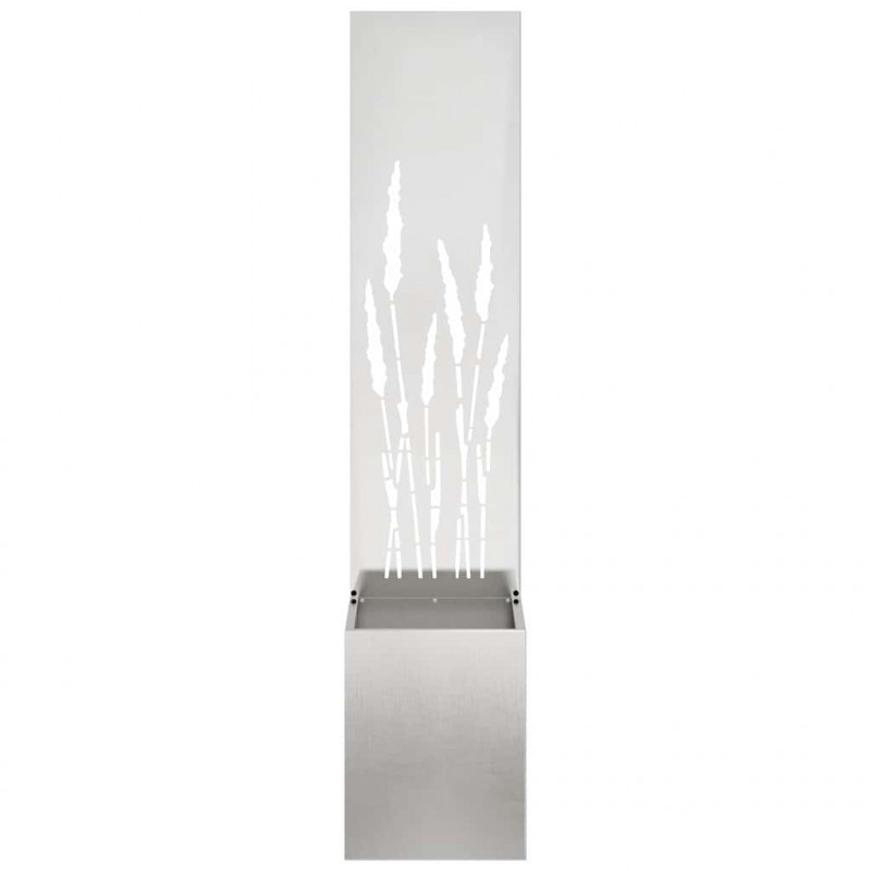Ekran zapewniający prywatność w ogrodzie Srebrny 32 x 140 cm