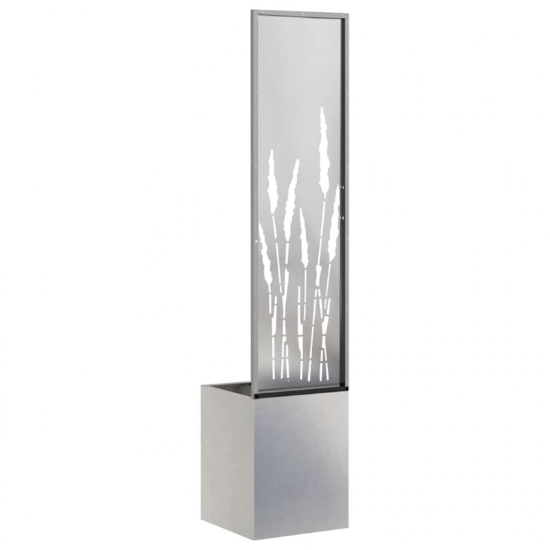 Ekran zapewniający prywatność w ogrodzie Srebrny 32 x 140 cm