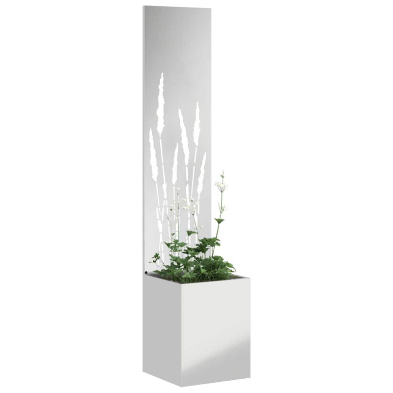 Ekran zapewniający prywatność w ogrodzie Srebrny 32 x 140 cm