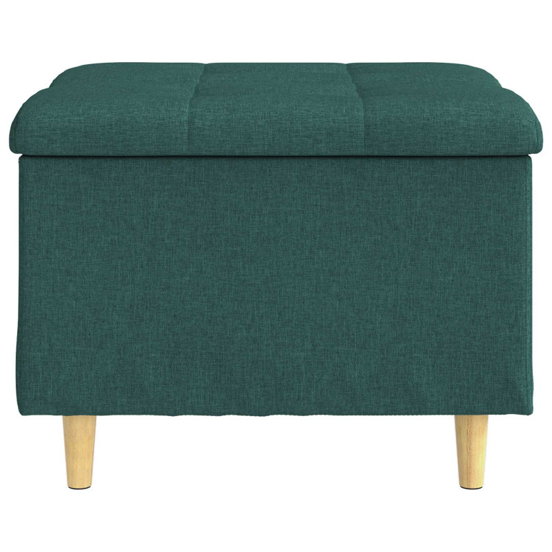 Otoman z miejscem na przechowywanie Ciemna zieleń tkanina