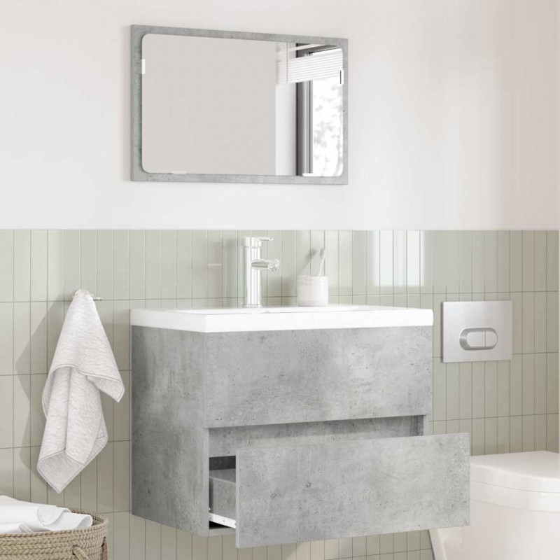 Zestaw mebli łazienkowych Betonowy szary 60 x 38,3 x 45 cm