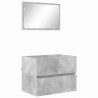 Zestaw mebli łazienkowych Betonowy szary 60 x 38,3 x 45 cm
