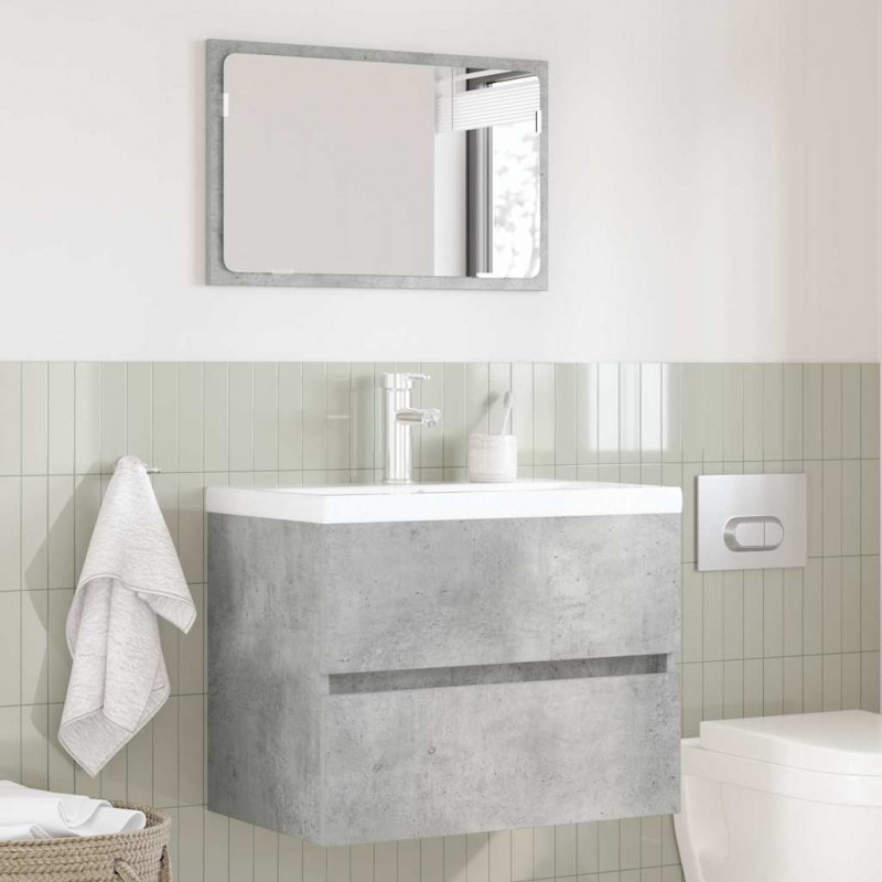 Zestaw mebli łazienkowych Betonowy szary 60 x 38,3 x 45 cm