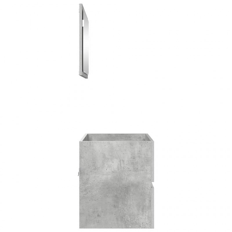 Zestaw mebli łazienkowych Betonowy szary 60 x 38,3 x 45 cm