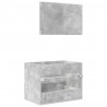 Zestaw mebli łazienkowych Betonowy szary 60 x 38,3 x 45 cm