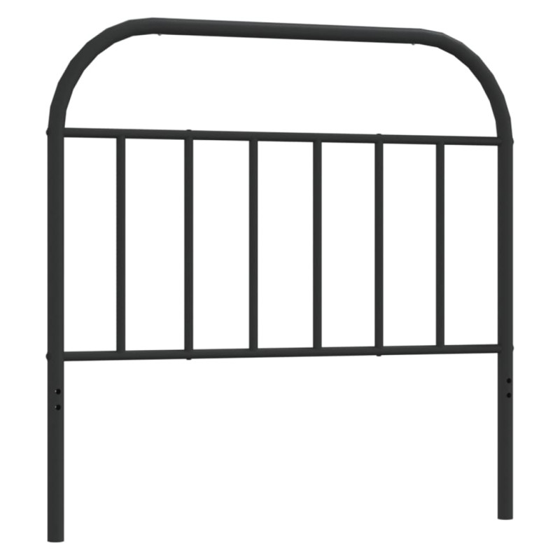 Metalowe wezgłowie, czarne, 100 cm