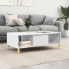 Stolik kawowy Biały 102 x 55 x 35 cm Materiał drewnopochodny
