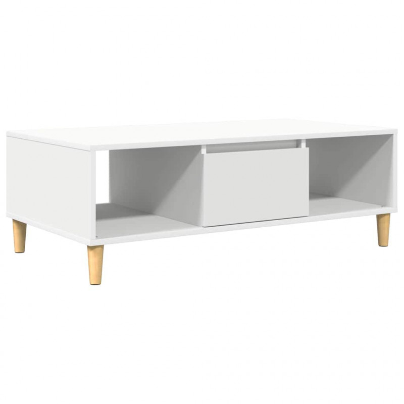Stolik kawowy Biały 102 x 55 x 35 cm Materiał drewnopochodny