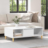 Stolik kawowy Biały 102 x 55 x 35 cm Materiał drewnopochodny