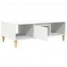 Stolik kawowy Biały 102 x 55 x 35 cm Materiał drewnopochodny