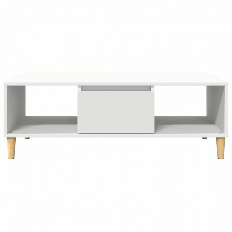 Stolik kawowy Biały 102 x 55 x 35 cm Materiał drewnopochodny
