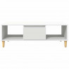 Stolik kawowy Biały 102 x 55 x 35 cm Materiał drewnopochodny