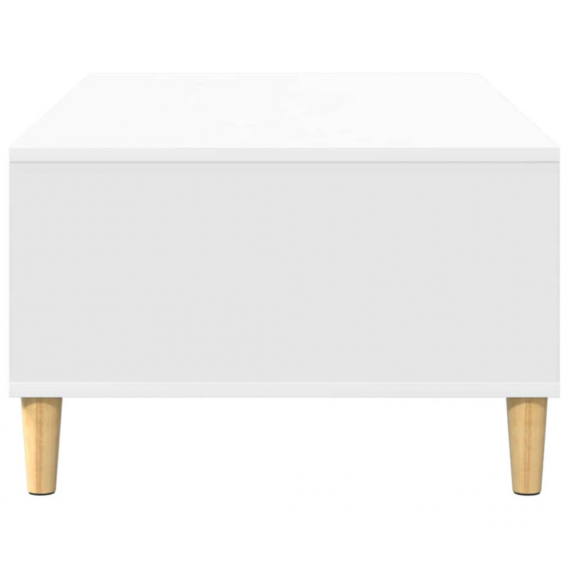 Stolik kawowy Biały 102 x 55 x 35 cm Materiał drewnopochodny