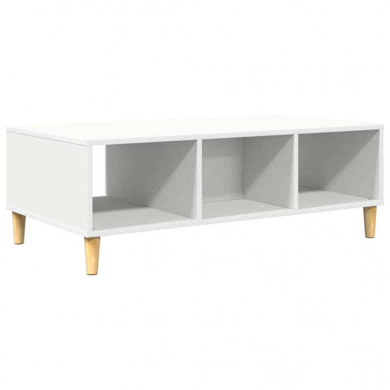 Stolik kawowy Biały 102 x 55 x 35 cm Materiał drewnopochodny