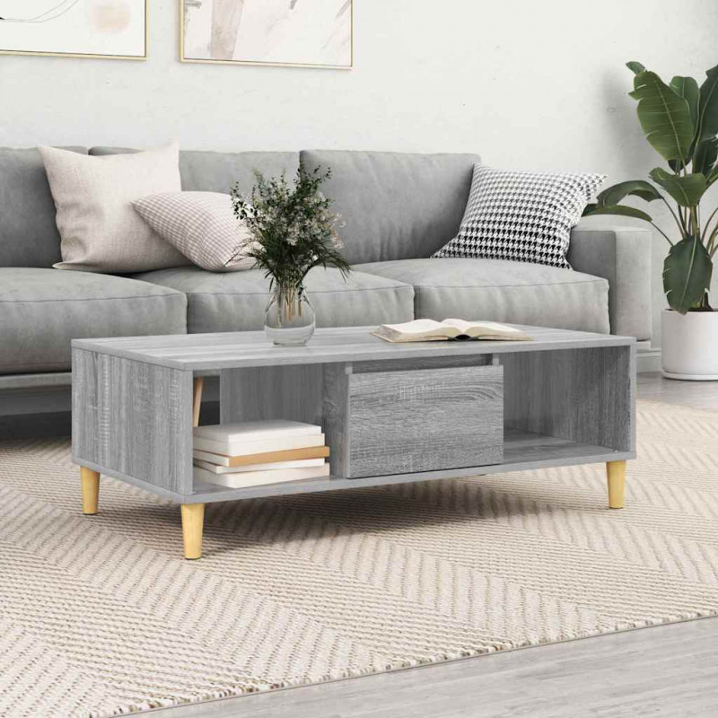 Stolik kawowy Szary Sonoma 102 x 55 x 35 cm