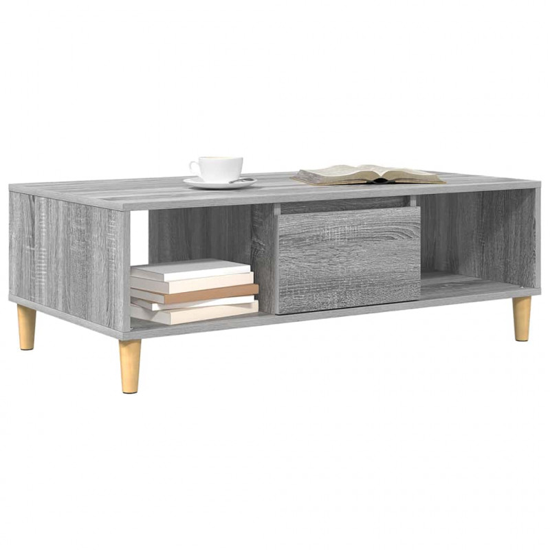 Stolik kawowy Szary Sonoma 102 x 55 x 35 cm