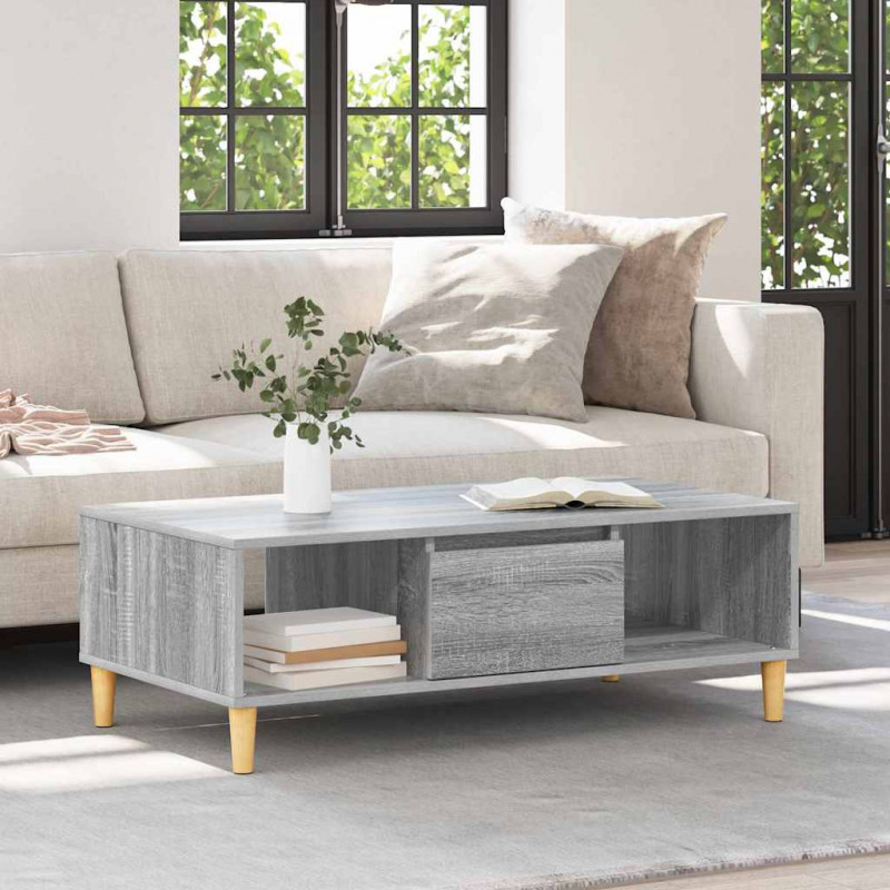 Stolik kawowy Szary Sonoma 102 x 55 x 35 cm