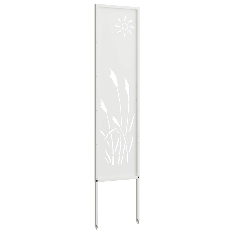 Ekran zapewniający prywatność w ogrodzie Biały 32 x 140 cm