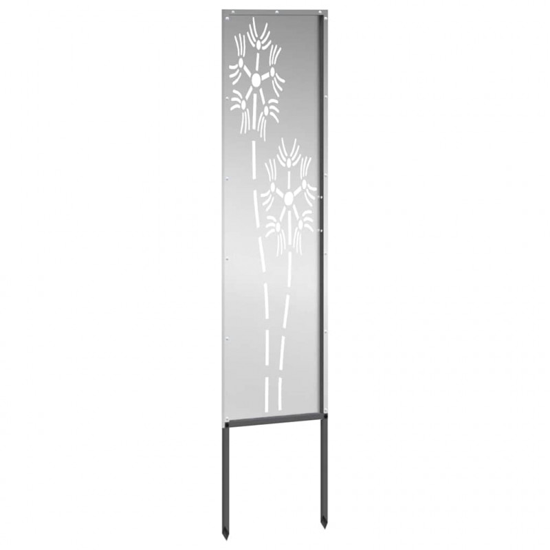 Ekran zapewniający prywatność w ogrodzie Srebrny 32 x 140 cm