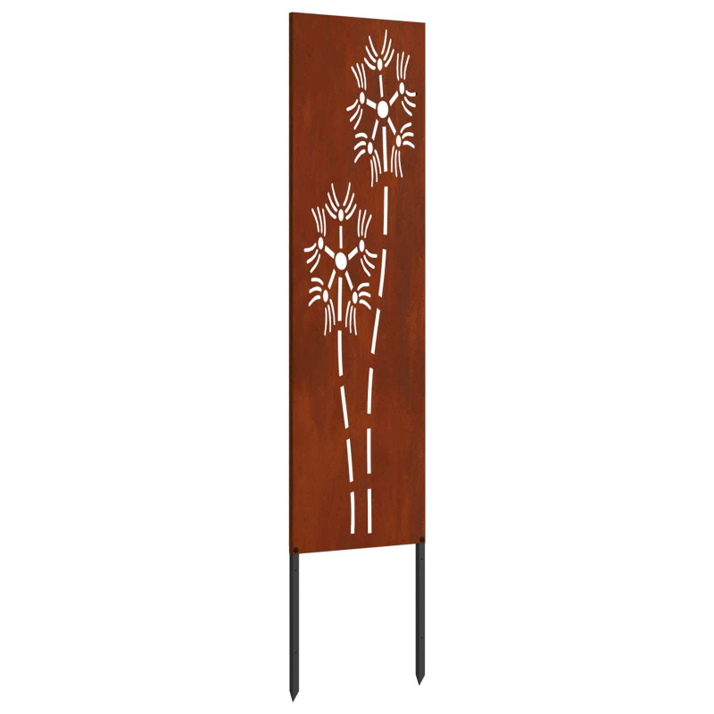 Ekran zapewniający prywatność w ogrodzie Rdzawy 32 x 140 cm