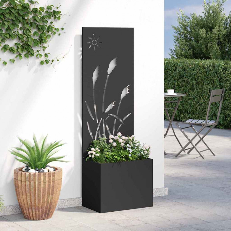 Ekran zapewniający prywatność w ogrodzie Czarny 50 x 140 cm
