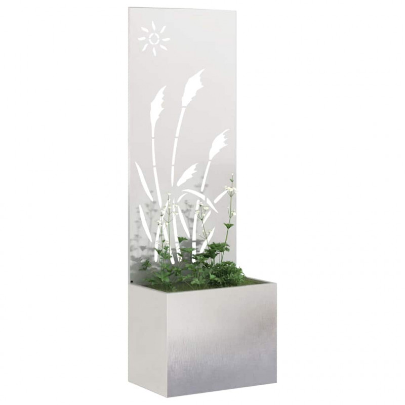 Ekran zapewniający prywatność w ogrodzie Srebrny 50 x 140 cm