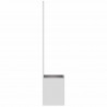Ekran zapewniający prywatność w ogrodzie Srebrny 50 x 140 cm