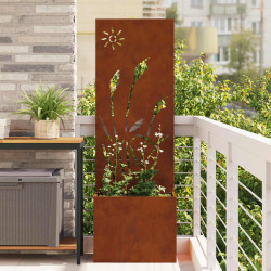 Ekran zapewniający prywatność w ogrodzie Rdzawy 50 x 140 cm