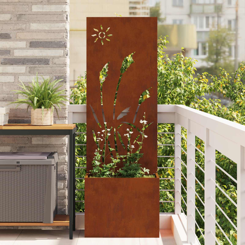 Ekran zapewniający prywatność w ogrodzie Rdzawy 50 x 140 cm